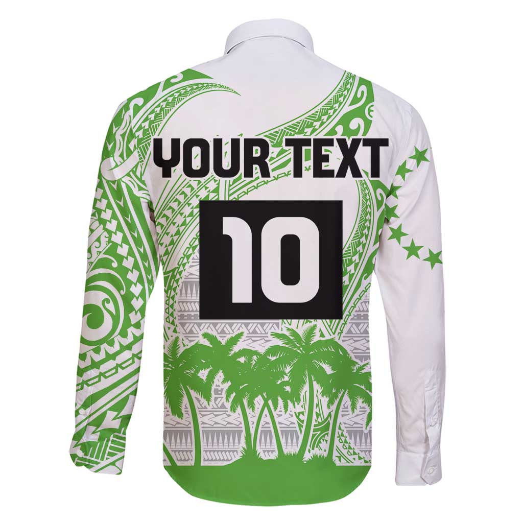 Cook Islands Marathon 2025-Pursuit in Paradise Family Matching Mermaid Dress and Hawaiian Shirt Green Color LT03 - Polynesian Pride