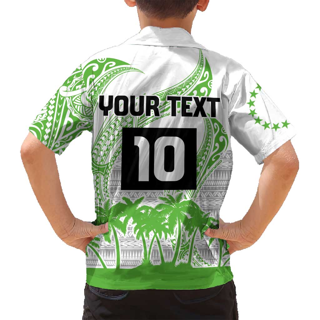 Cook Islands Marathon 2025-Pursuit in Paradise Family Matching Summer Maxi Dress and Hawaiian Shirt Green Color LT03 - Polynesian Pride