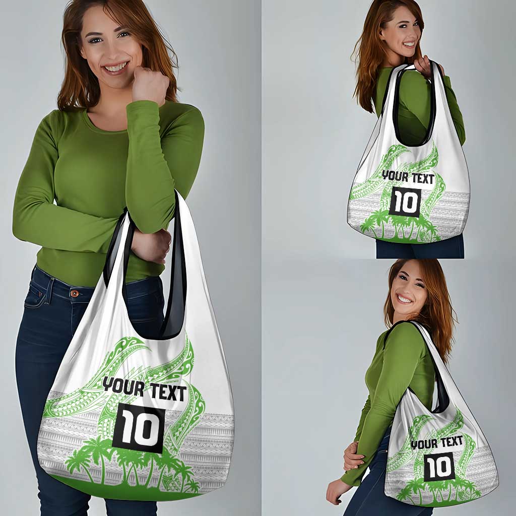 Cook Islands Marathon 2025-Pursuit in Paradise Grocery Bag Green Color