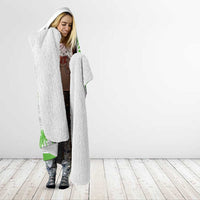 Cook Islands Marathon 2025-Pursuit in Paradise Hooded Blanket Green Color