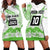 Cook Islands Marathon 2025-Pursuit in Paradise Hoodie Dress Green Color