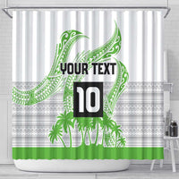 Cook Islands Marathon 2025-Pursuit in Paradise Shower Curtain Green Color LT03 - Polynesian Pride