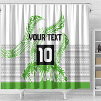 Cook Islands Marathon 2025-Pursuit in Paradise Shower Curtain Green Color LT03 - Polynesian Pride