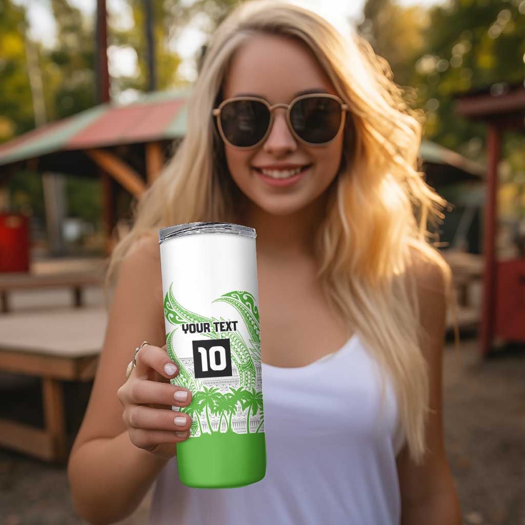 Cook Islands Marathon 2025-Pursuit in Paradise Skinny Tumbler Green Color