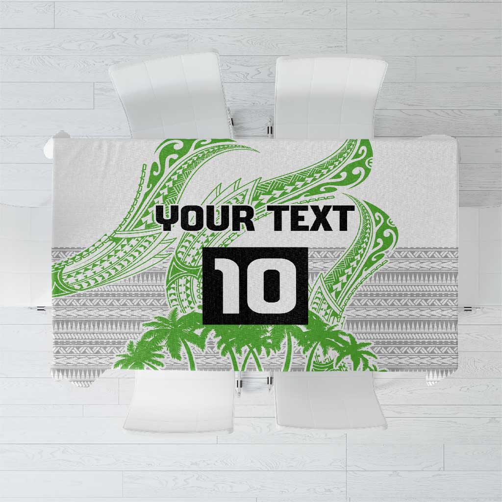 Cook Islands Marathon 2025-Pursuit in Paradise Tablecloth Green Color LT03 Green - Polynesian Pride