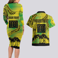 Cook Islands Marathon 2025-Pursuit in Paradise Couples Matching Long Sleeve Bodycon Dress and Hawaiian Shirt Special Edition LT03 - Polynesian Pride