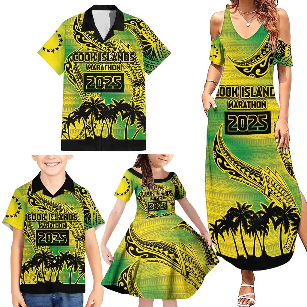 Cook Islands Marathon 2025-Pursuit in Paradise Family Matching Summer Maxi Dress and Hawaiian Shirt Special Edition LT03 - Polynesian Pride