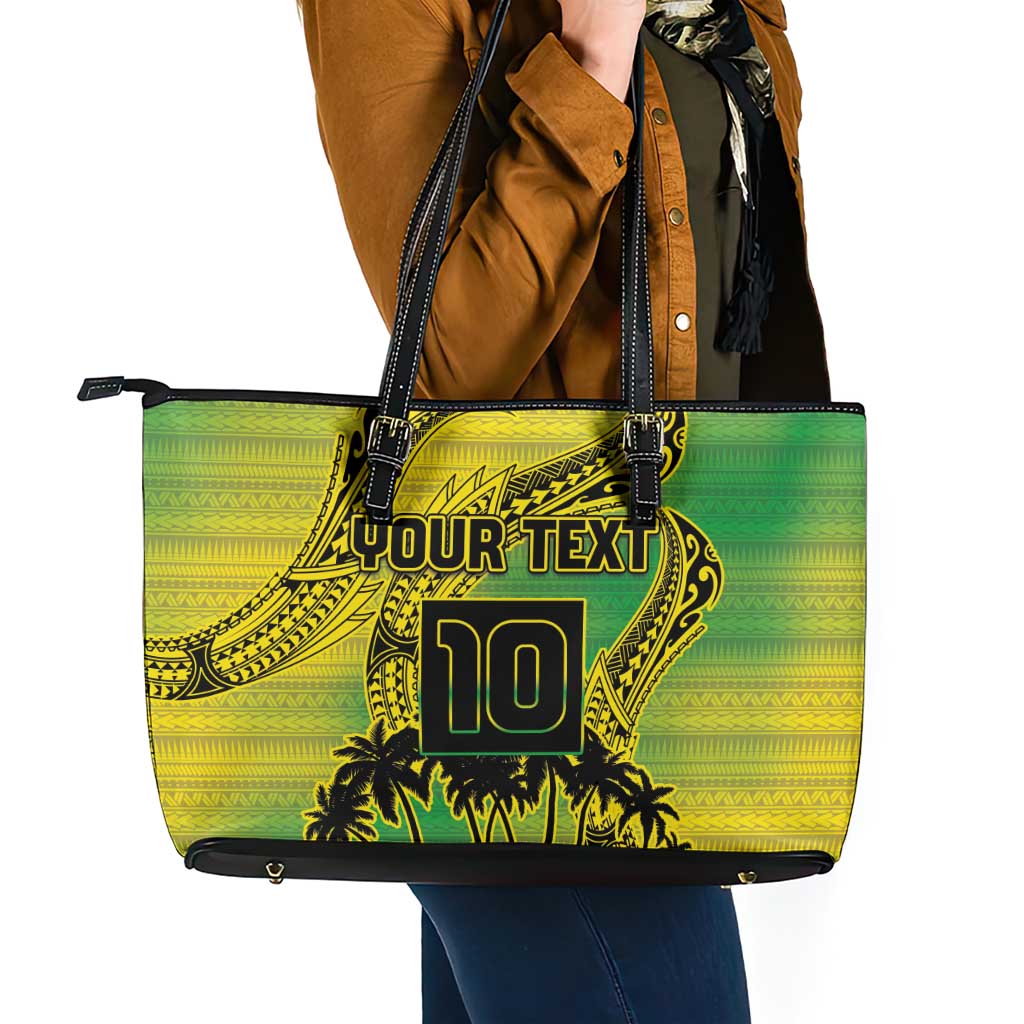 Cook Islands Marathon 2025-Pursuit in Paradise Leather Tote Bag Special Edition