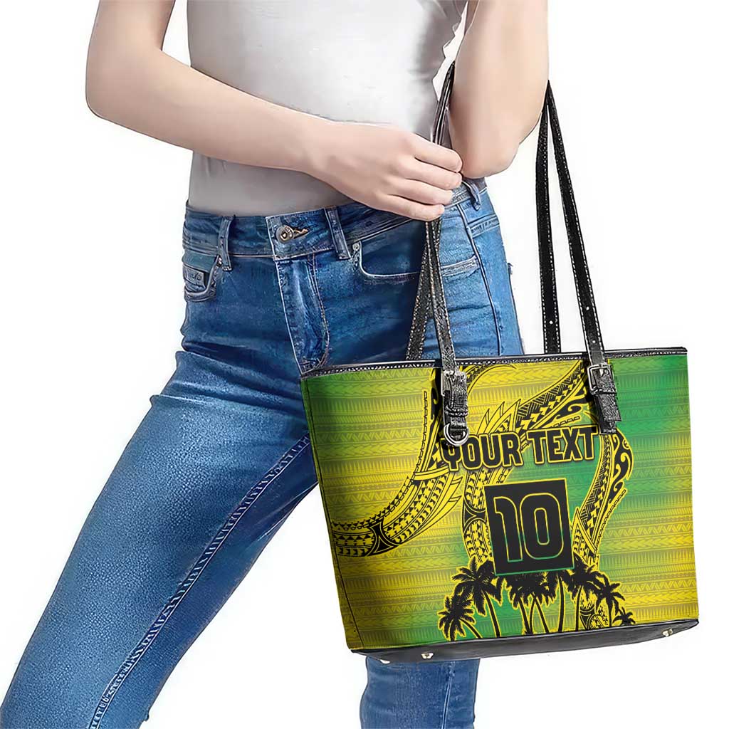 Cook Islands Marathon 2025-Pursuit in Paradise Leather Tote Bag Special Edition