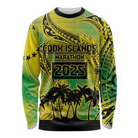 Cook Islands Marathon 2025-Pursuit in Paradise Long Sleeve Shirt Special Edition LT03 Unisex Yellow-Green - Polynesian Pride