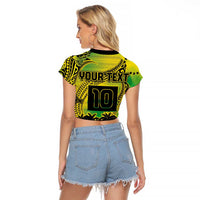 Cook Islands Marathon 2025-Pursuit in Paradise Raglan Cropped T Shirt Special Edition