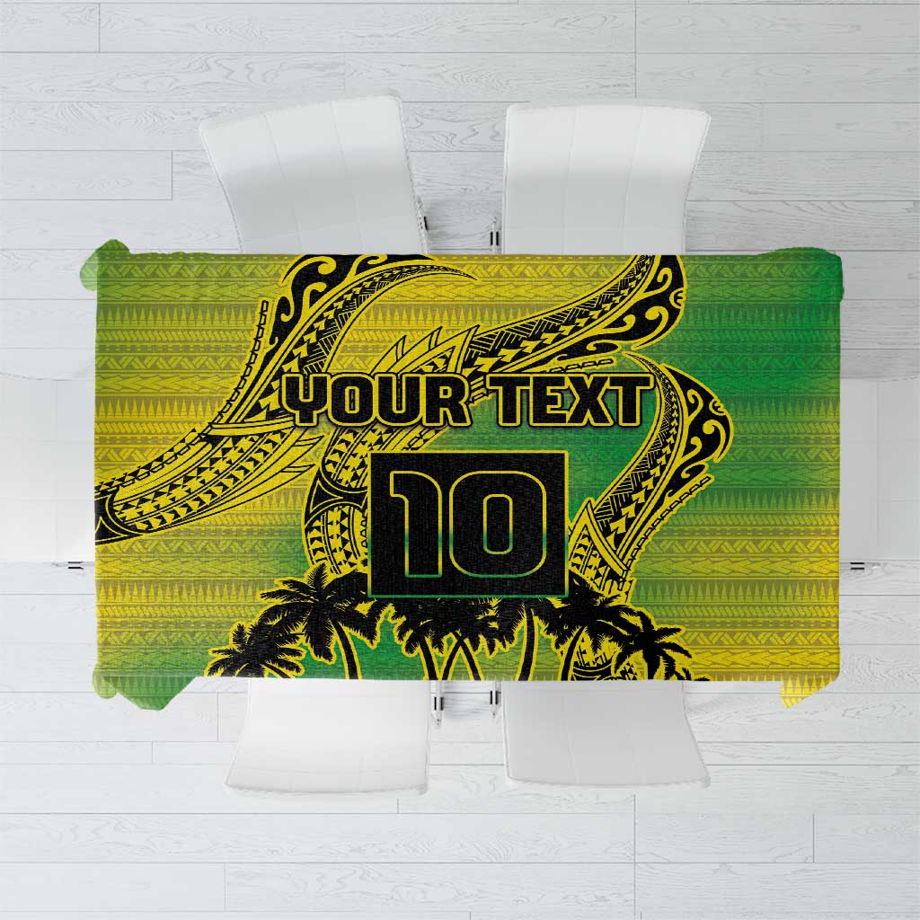 Cook Islands Marathon 2025-Pursuit in Paradise Tablecloth Special Edition LT03 Yellow-Green - Polynesian Pride