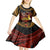Papua New Guinea Bird-of-Paradise Kid Short Sleeve Dress Coat of Arms and Tribal Patterns LT03 - Polynesian Pride