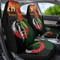 New Zealand and Australia ANZAC Day Car Seat Cover Lest We Forget Indigenous and Maori Pattern
