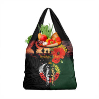 New Zealand and Australia ANZAC Day Grocery Bag Lest We Forget Indigenous and Maori Pattern