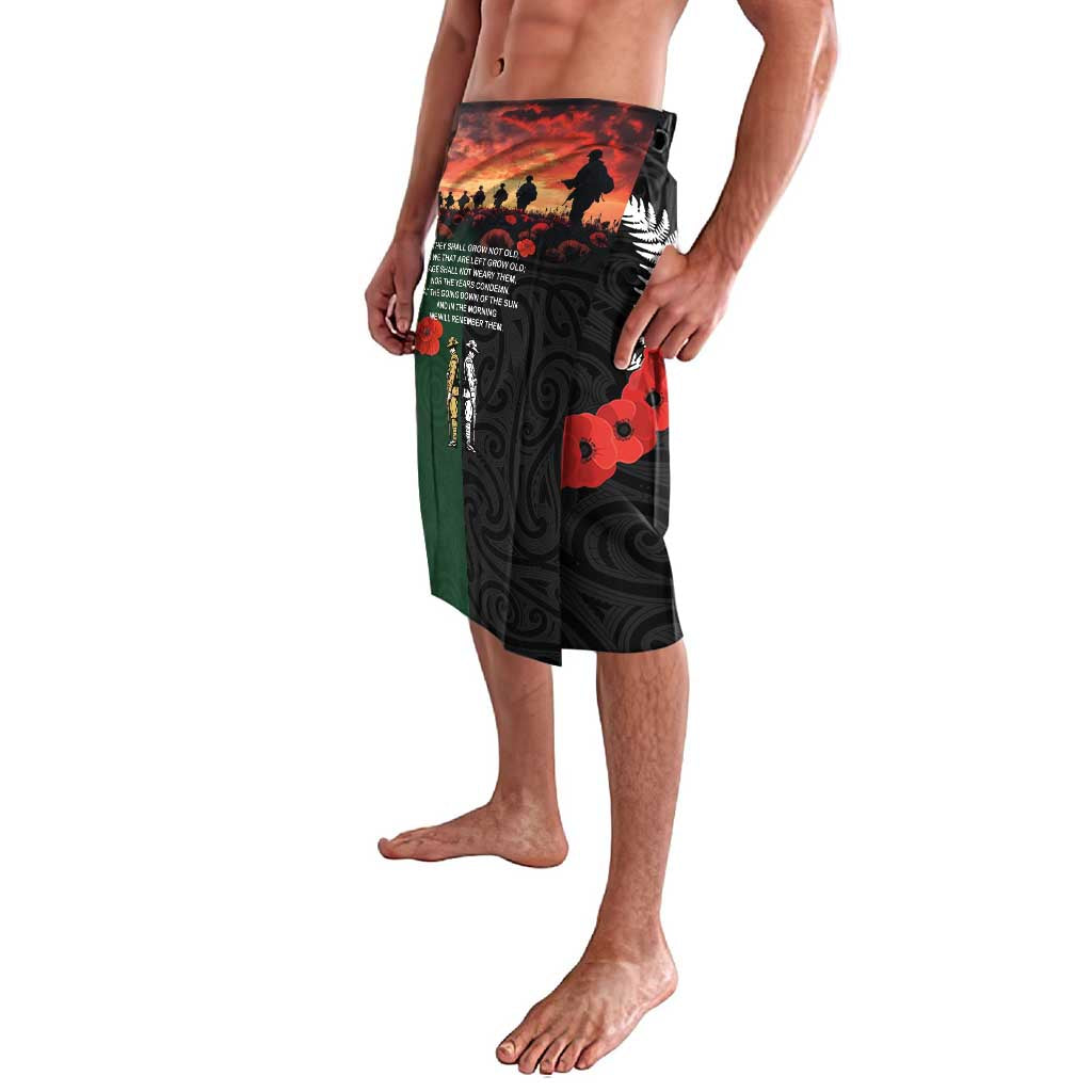 New Zealand and Australia ANZAC Day Lavalava Lest We Forget Indigenous and Maori Pattern LT03 - Polynesian Pride