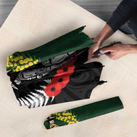 New Zealand and Australia ANZAC Day Umbrella Lest We Forget Indigenous and Maori Pattern