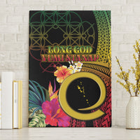 Vanuatu Independence Day Canvas Wall Art Sand Drawing Melanesian Vibes