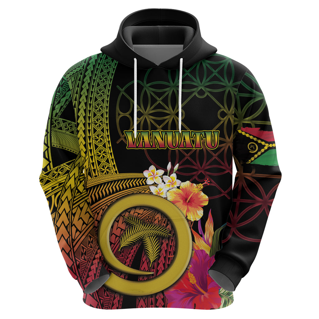 Vanuatu Independence Day Zip Hoodie Sand Drawing Melanesian Vibes