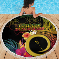 Vanuatu Selebretem 44th Indipendens Dei Beach Blanket Sand Drawing Melanesian Vibes