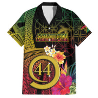 Vanuatu Selebretem 44th Indipendens Dei Family Matching Short Sleeve Bodycon Dress and Hawaiian Shirt Sand Drawing Melanesian Vibes