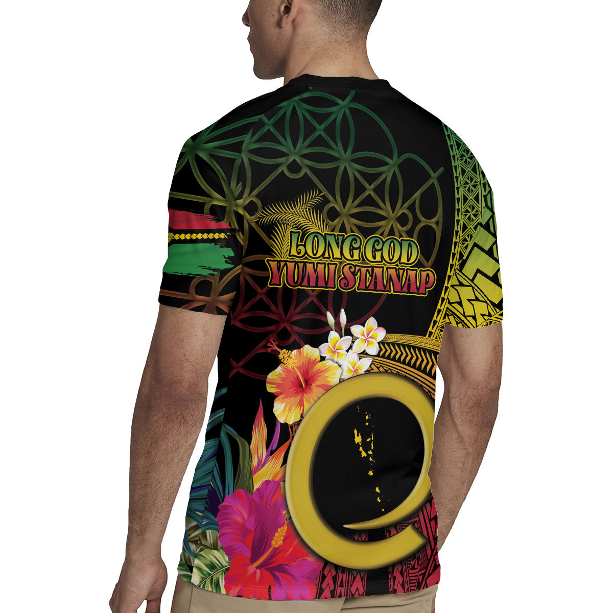 Vanuatu Selebretem 44th Indipendens Dei Rugby Jersey Sand Drawing Melanesian Vibes