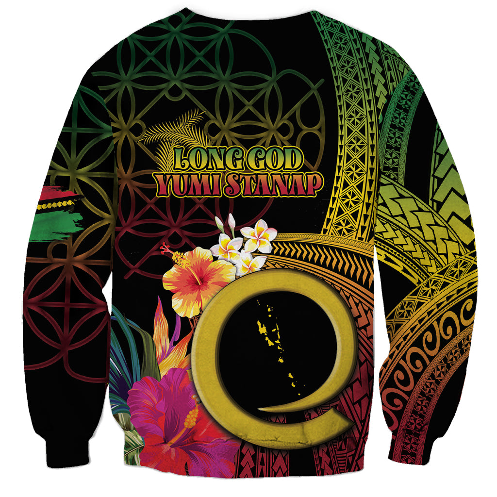 Vanuatu Selebretem 44th Indipendens Dei Sweatshirt Sand Drawing Melanesian Vibes