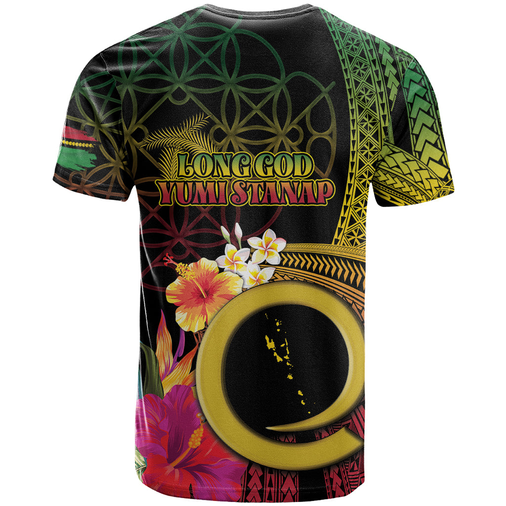 Vanuatu Selebretem 44th Indipendens Dei T Shirt Sand Drawing Melanesian Vibes