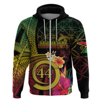 Vanuatu Selebretem 44th Indipendens Dei Zip Hoodie Sand Drawing Melanesian Vibes