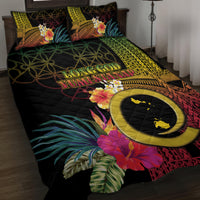 Vanuatu Shefa Day Quilt Bed Set Sand Drawing Melanesian