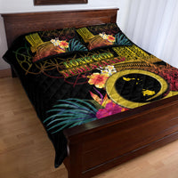 Vanuatu Shefa Day Quilt Bed Set Sand Drawing Melanesian