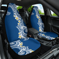 Aloha Polynesian Plumeria Flower Car Seat Cover Blue Color LT03 One Size Blue - Polynesian Pride