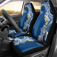 Aloha Polynesian Plumeria Flower Car Seat Cover Blue Color LT03 - Polynesian Pride