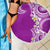 Aloha Polynesian Plumeria Flower Beach Blanket Purple Color