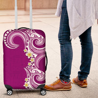 Aloha Polynesian Plumeria Flower Luggage Cover Pink Color LT03 Pink - Polynesian Pride