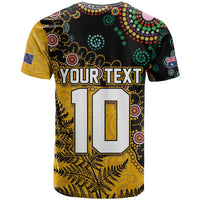 Custom New Zealand and Australia Rugby T Shirt Maori Warrior With Aboriginal Version LT03 - Polynesian Pride