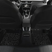 Aotearoa Maori Sea Animals Tribal Car Mats Manta Ray and Shark Moko Pattern Black Color