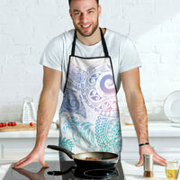 Aotearoa Maori Sea Animals Tribal Apron Manta Ray and Shark Moko Pattern Sweet Pastel