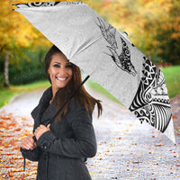 Hawaiian Manta Ray Tribal Umbrella Polynesian Art Motifs White Color