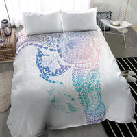 Hawaiian Manta Ray Tribal Bedding Set Polynesian Art Motifs Sweet Pastel LT03 - Polynesian Pride