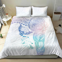 Hawaiian Manta Ray Tribal Bedding Set Polynesian Art Motifs Sweet Pastel LT03 - Polynesian Pride