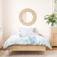 Hawaiian Manta Ray Tribal Bedding Set Polynesian Art Motifs Sweet Pastel LT03 - Polynesian Pride