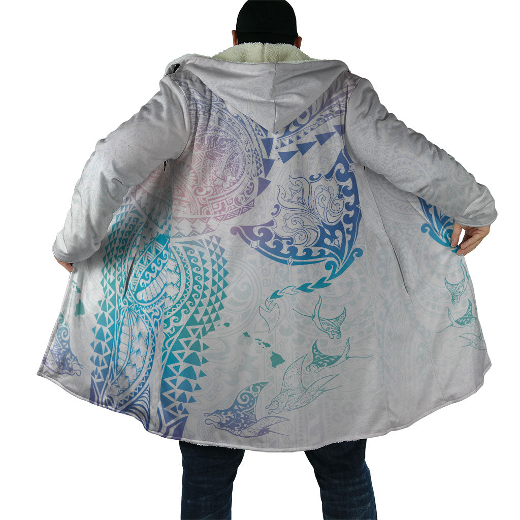 Hawaiian Manta Ray Tribal Cloak Polynesian Art Motifs Sweet Pastel