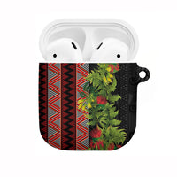Maori Tukutuku AirPods Case with Ferns Pohutukawa and Kowhai Tribal Moko Patterns
