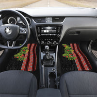 Maori Tukutuku Car Mats with Ferns Pohutukawa and Kowhai Tribal Moko Patterns