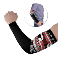 New Zealand Christmas Arm Sleeves Funny Santa Claus Haka Dance with Tukutuku