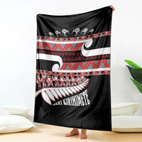 New Zealand Christmas Blanket Funny Santa Claus Haka Dance with Tukutuku
