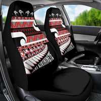 New Zealand Christmas Car Seat Cover Funny Santa Claus Haka Dance with Tukutuku