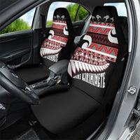 New Zealand Christmas Car Seat Cover Funny Santa Claus Haka Dance with Tukutuku