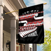 New Zealand Christmas Garden Flag Funny Santa Claus Haka Dance with Tukutuku